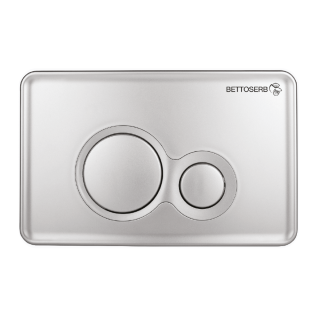 Клавиша смыва BETTOSERB 40006462 хром матовый TWIN